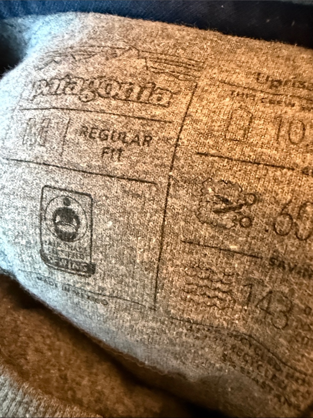 Patagonia Men’s Uprisal P6 Logo Sweatshirt Sz M Gray - Picture 4 of 4